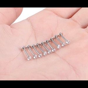 16G Labret Monroe Lip Piercing Jewelry 6 pcs new